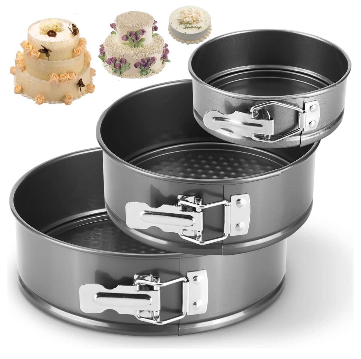 Moldes Pasteles Juego x3 Redondo